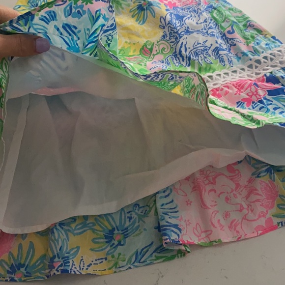 Lilly Pulitzer colorful/floral 2 piece skirt set - Picture 6 of 8